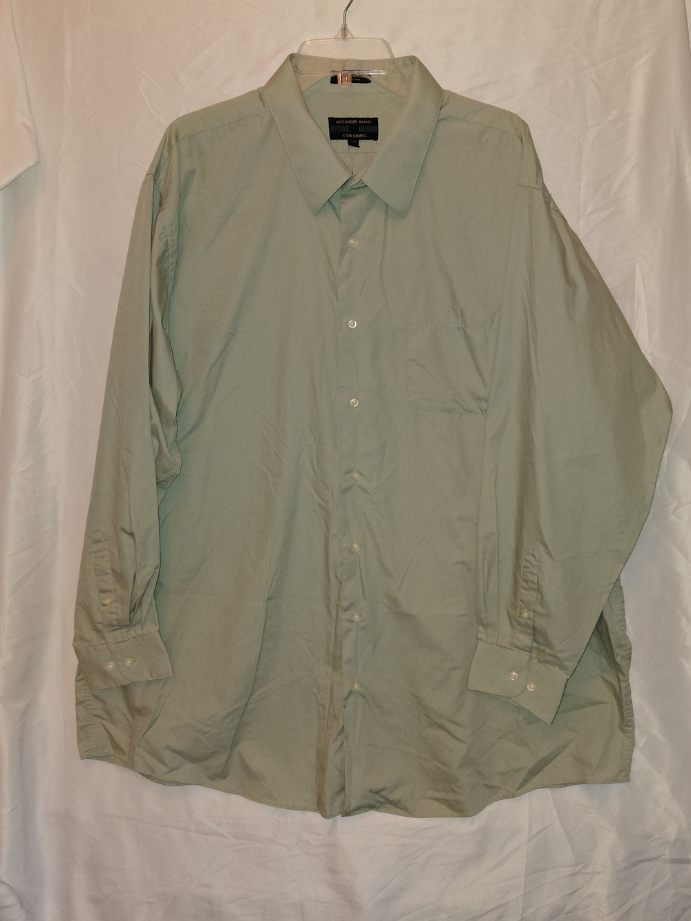 Alexander Julian Light Sage Green Long Sleeve Dress Shirt #2520